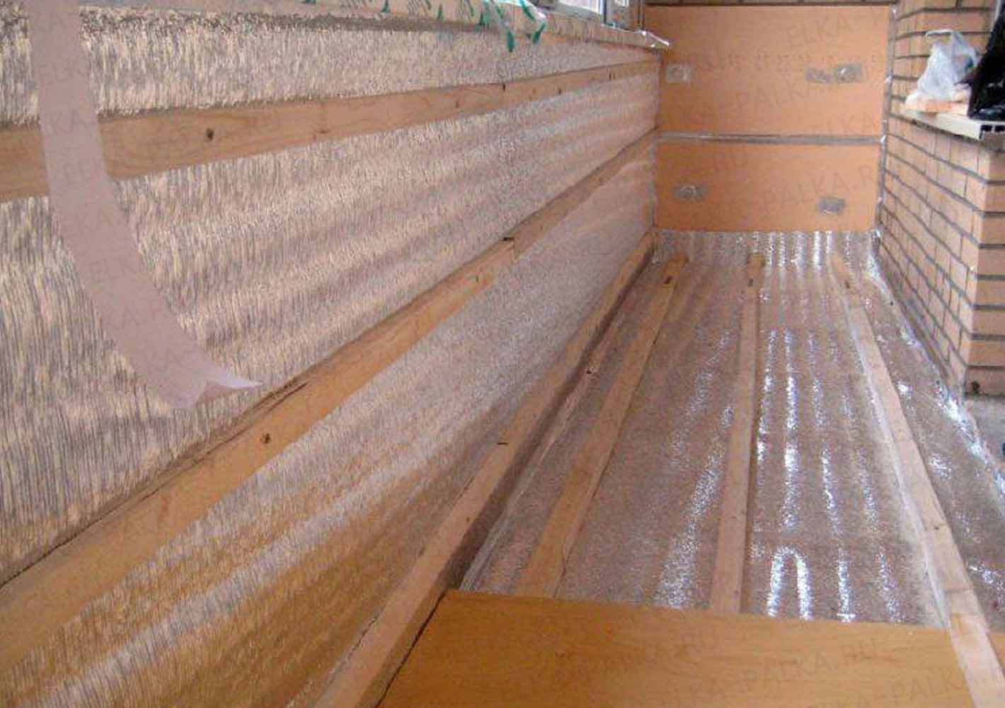 Ремонт балкона теплоизоляция